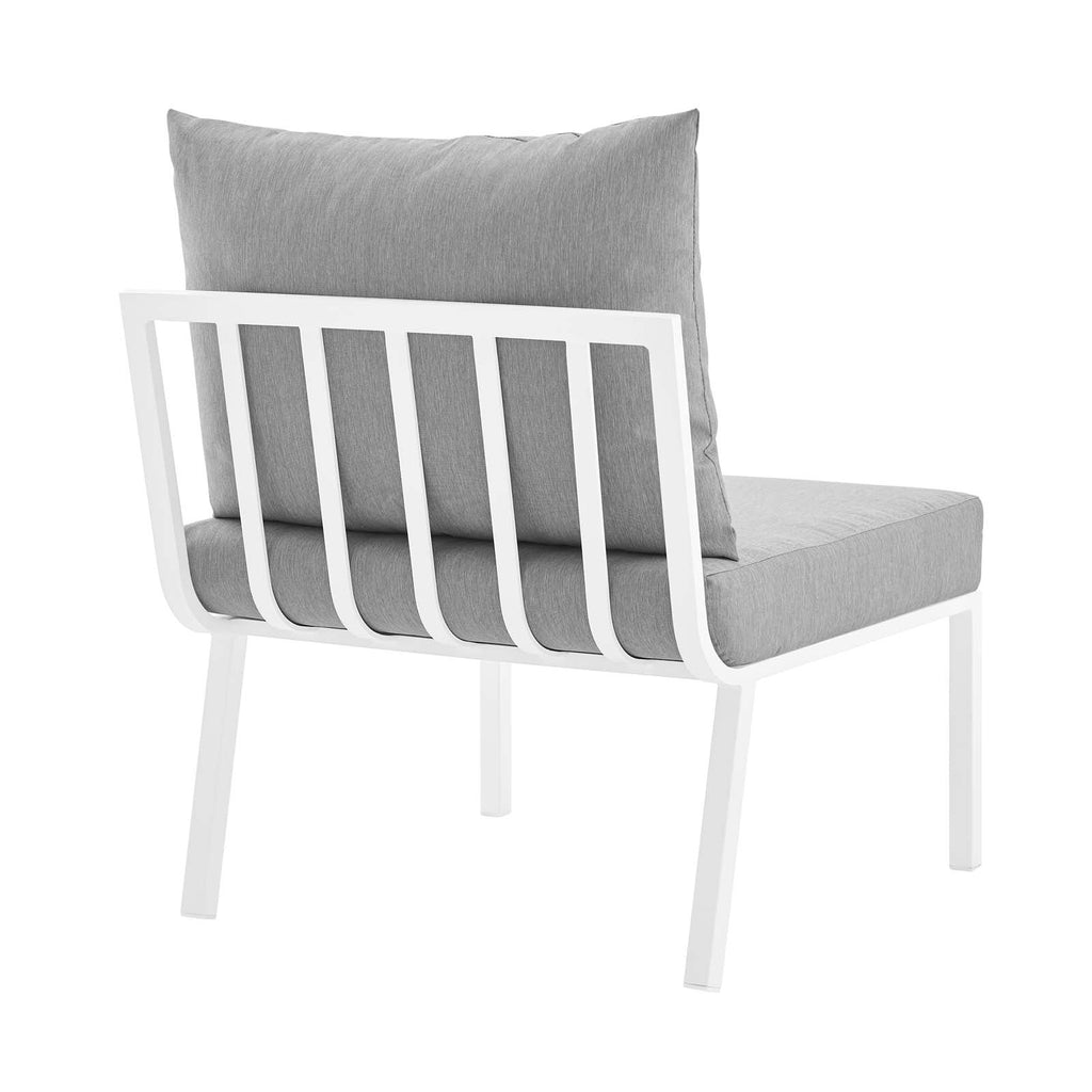 Riverside Outdoor Patio Aluminum Armless Chair by Modway