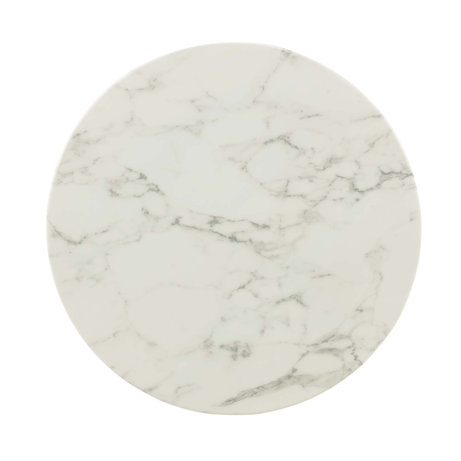 Lippa 28" Round Faux Marble Dining Table by Modway