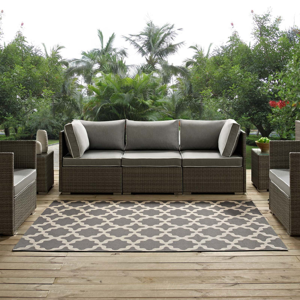 Cerelia Moroccan Trellis Indoor and Outdoor 8x10 Area Rug by Modway