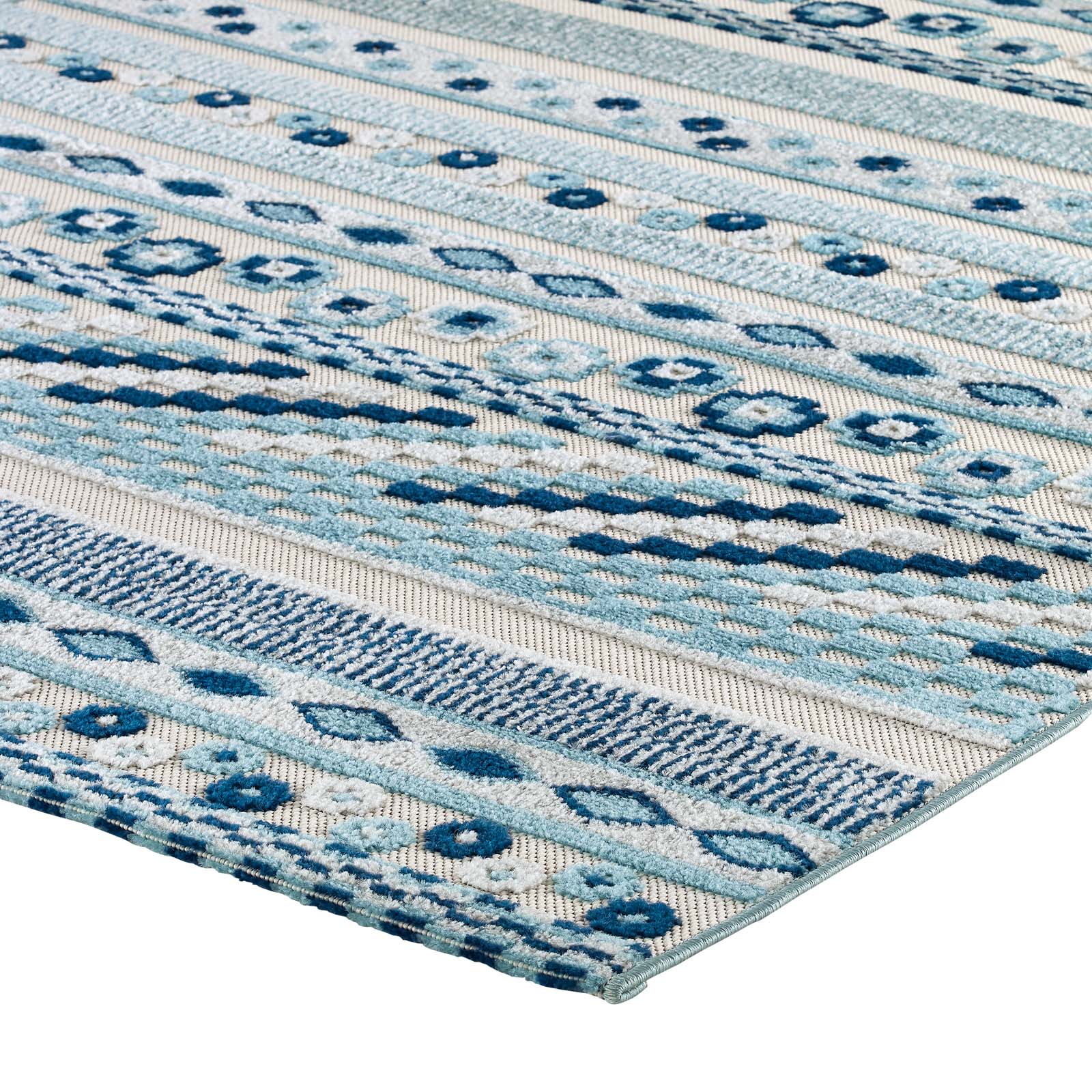 Reflect Cadhla Vintage Abstract Geometric Lattice 8x10 Indoor and Outdoor Area Rug by Modway
