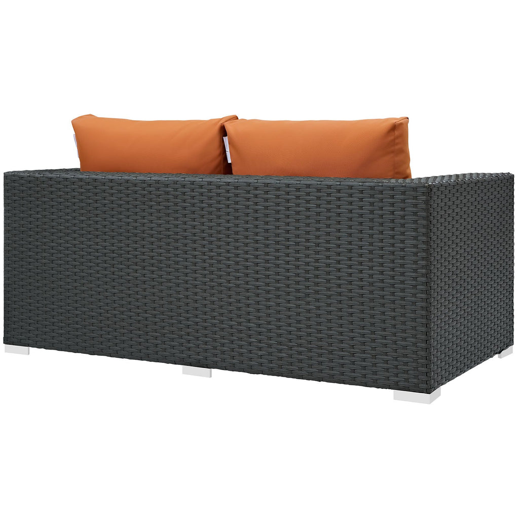 Sojourn Outdoor Patio Sunbrella¨ Loveseat by Modway