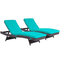 Convene Outdoor Patio Chaise Set of 2 by Modway