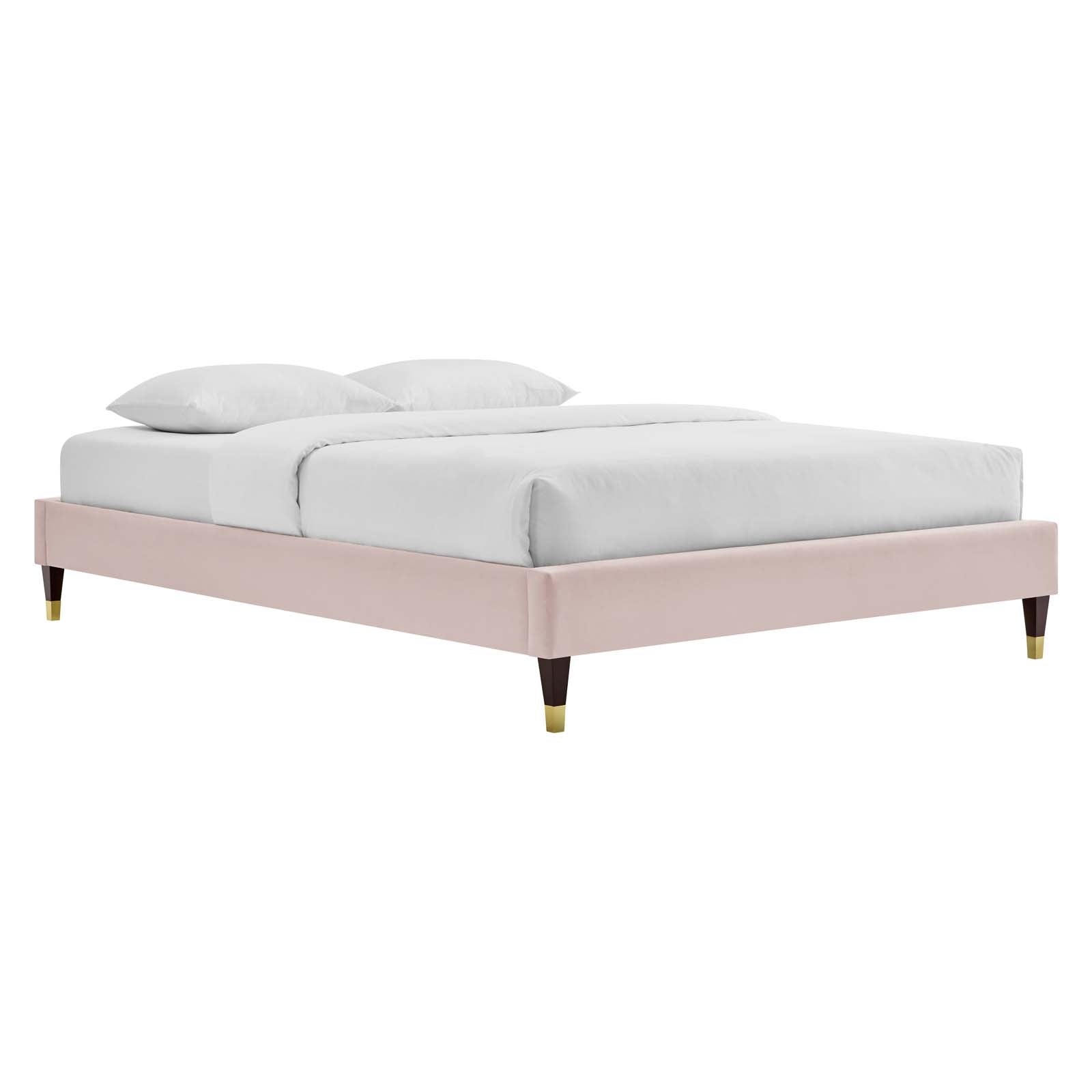 Elise Performance Velvet King Platform Bed by Modway