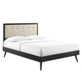 Willow Wood King Platform Bed With Splayed Legs by Modway