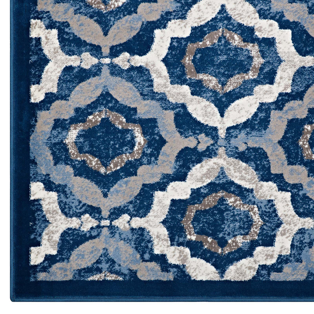 Kalinda Rustic Vintage Moroccan Trellis 5x8 Area Rug by Modway