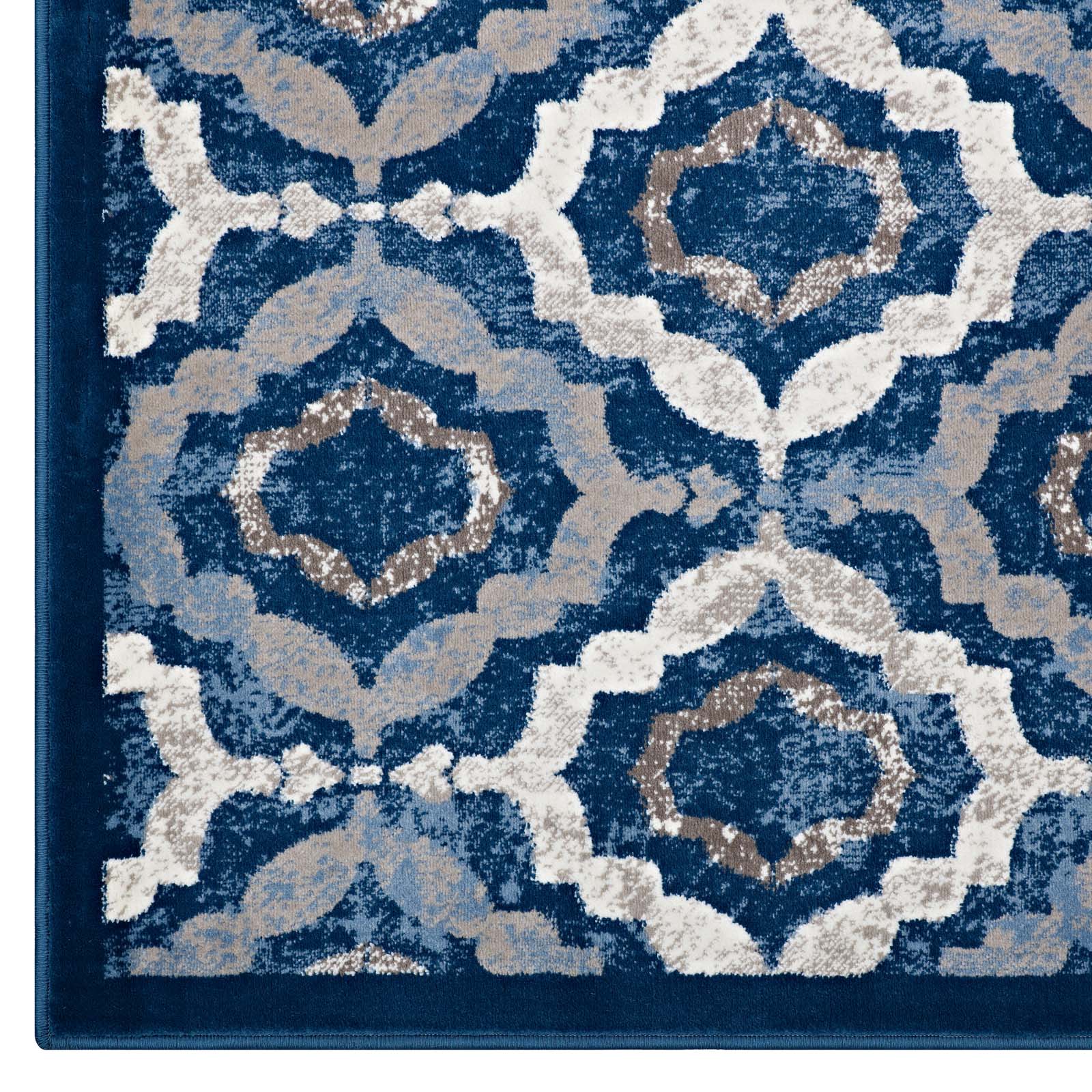 Kalinda Rustic Vintage Moroccan Trellis 5x8 Area Rug by Modway