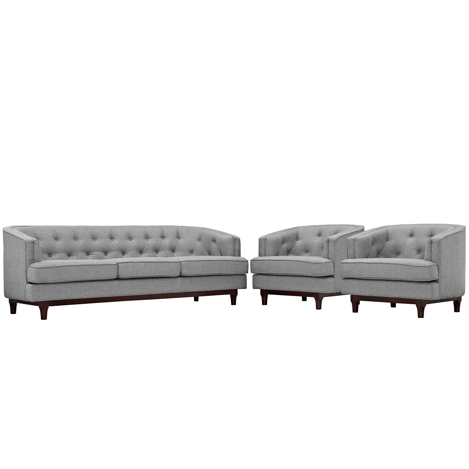 Coast Living Room Set Set of 3 by Modway