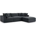 Commix 4 Piece Down Filled Overstuffed Sectional Sofa Set by Modway