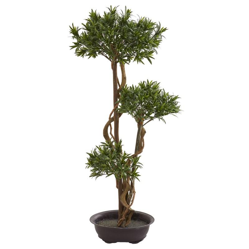 46"  Bonsai Styled Podocarpus Artificial Tree