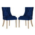 Pose Performance Velvet Dining Chair Set of 2 by Modway