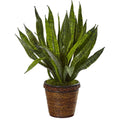 23"  Sansevieria Artificial Plant in Basket