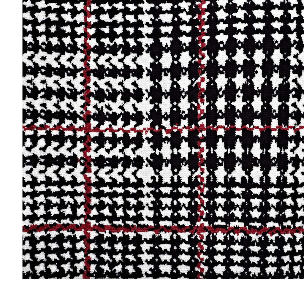 Kaja Abstract Plaid 5x8 Area Rug by Modway