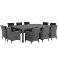 Summon 11 Piece Outdoor Patio Sunbrella¨ Dining Set by Modway
