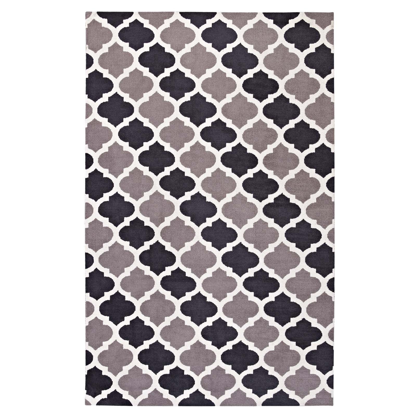 Lida Moroccan Trellis 5x8 Area Rug by Modway