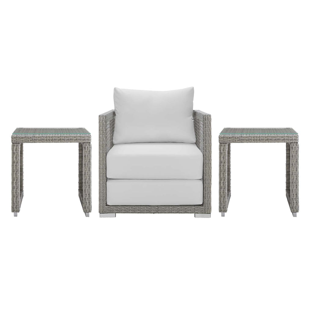 Aura 3 Piece Outdoor Patio Wicker Rattan Set by Modway