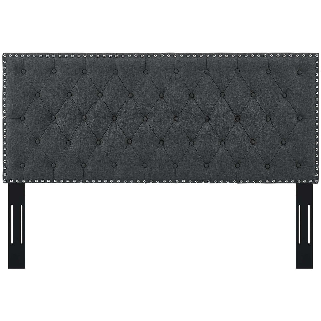 Helena Tufted Upholstered Linen Fabric Full / Queen Headboard by Modway
