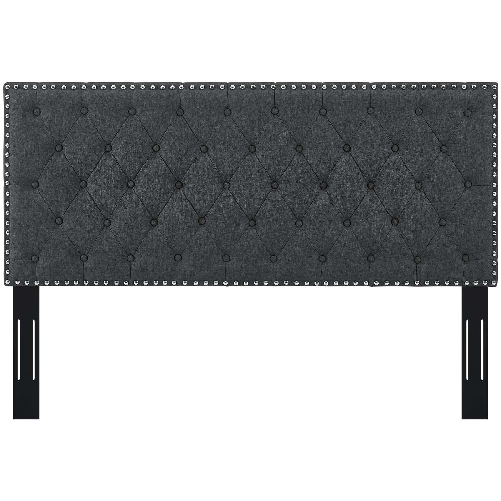 Helena Tufted Upholstered Linen Fabric Full / Queen Headboard by Modway