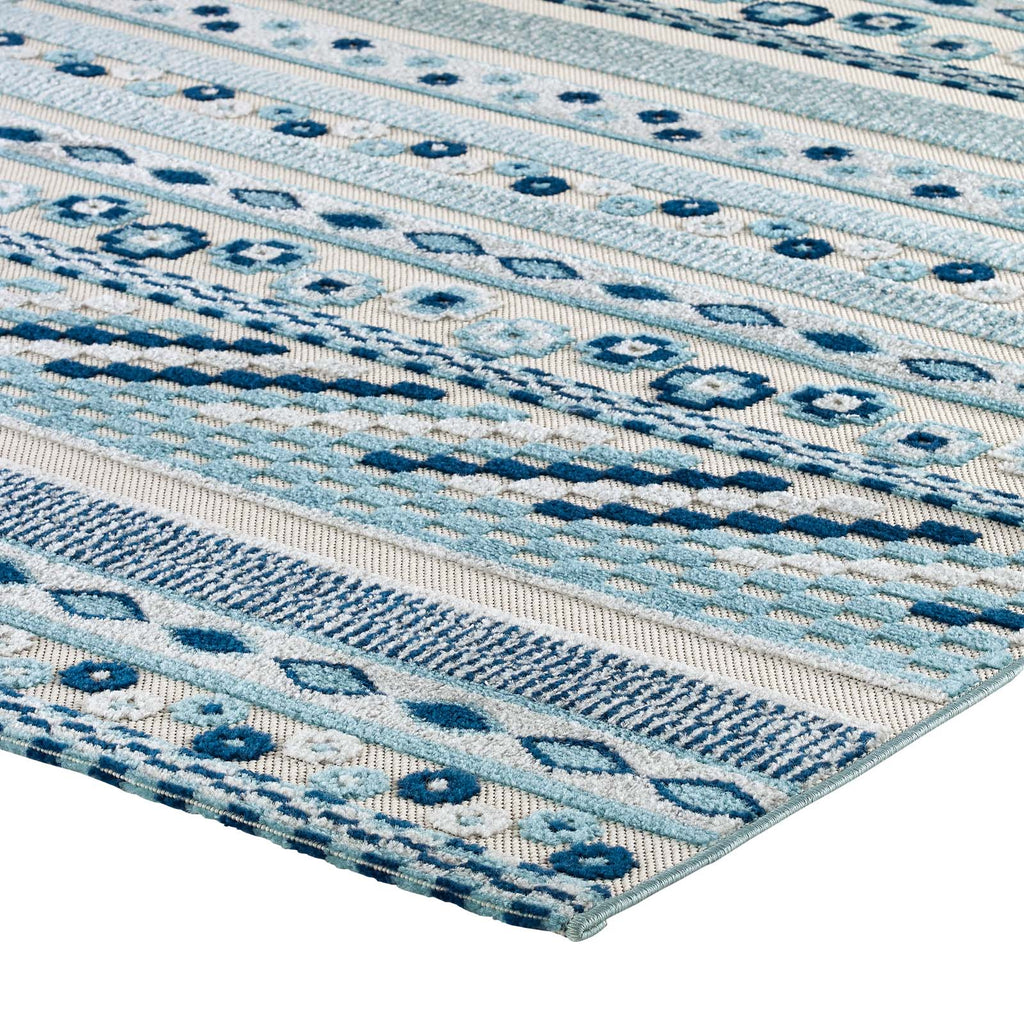 Reflect Cadhla Vintage Abstract Geometric Lattice 5x8 Indoor and Outdoor Area Rug by Modway