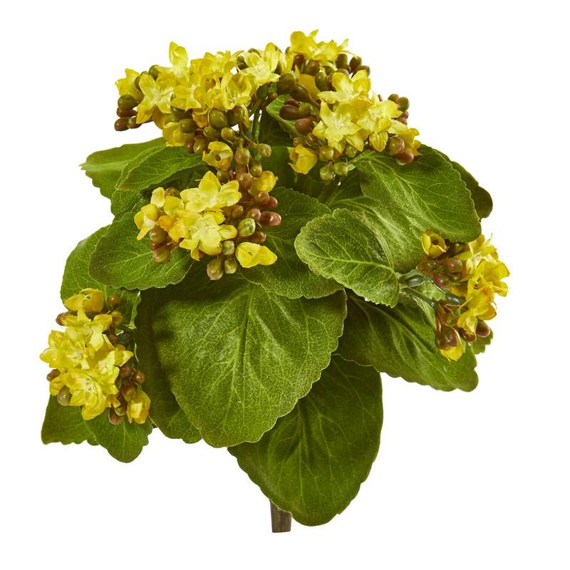 8"  Kalanchoe Artificial Bush Flower (Set of 6)