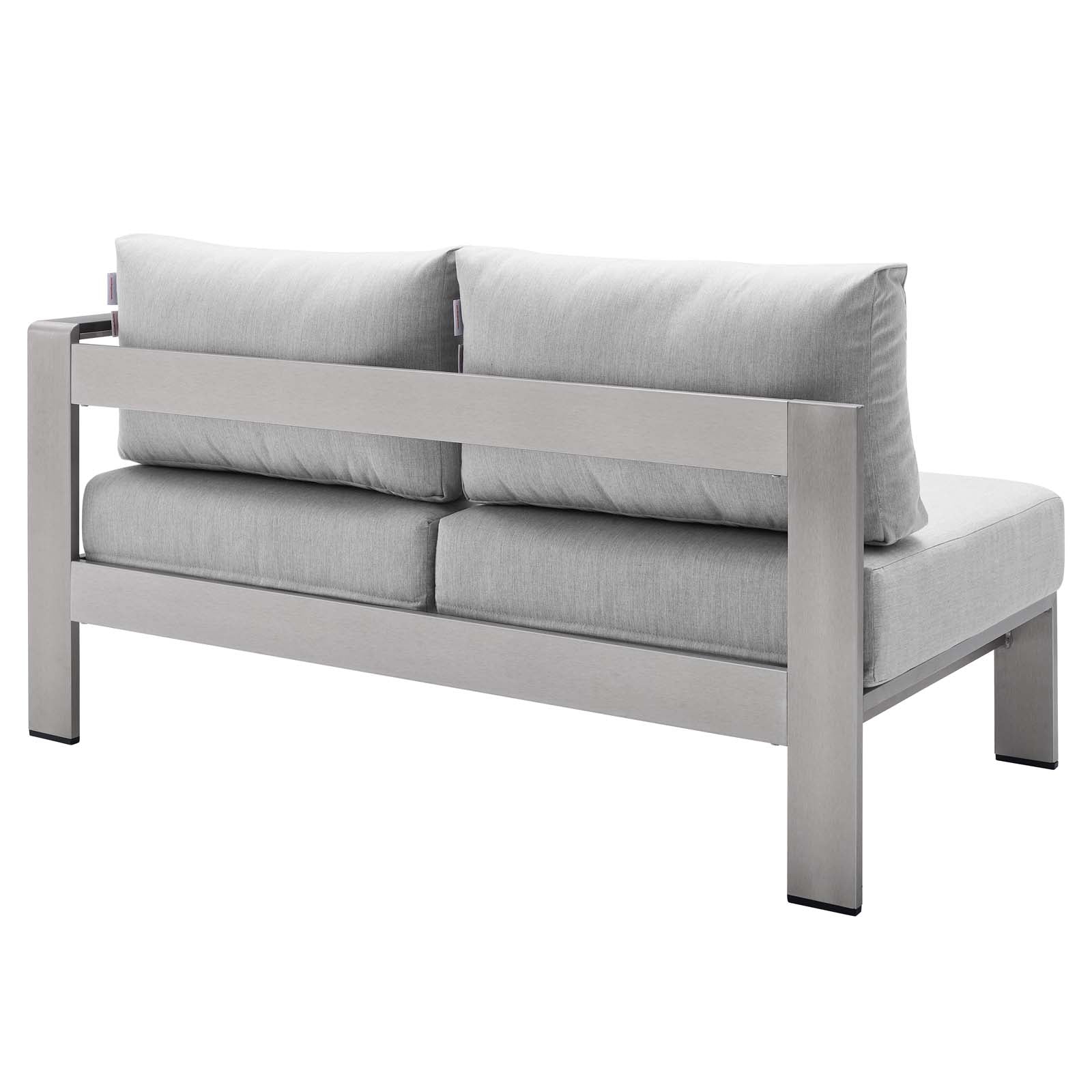 Shore Sunbrella¨ Fabric Aluminum Outdoor Patio Right-Arm Loveseat by Modway