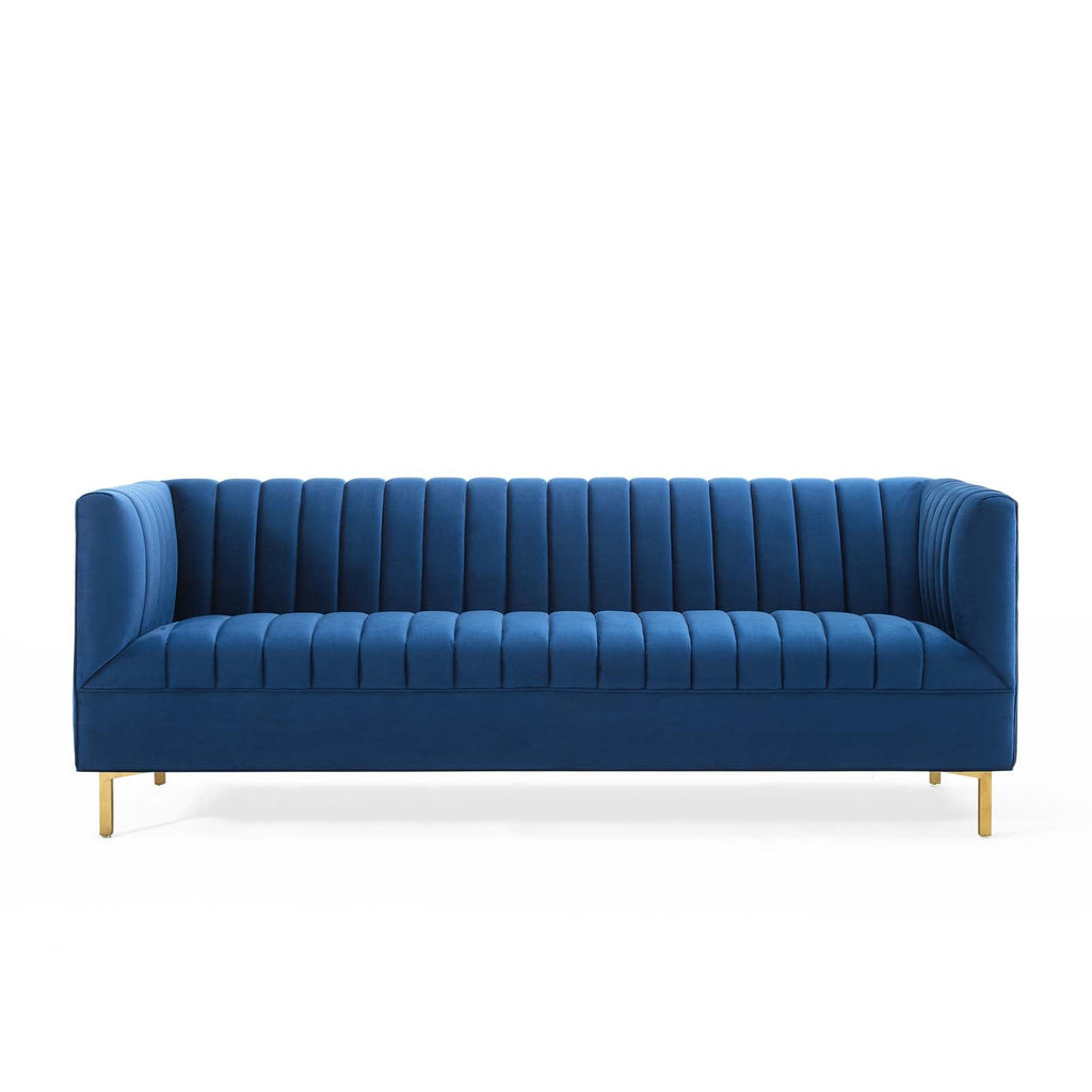 Shift Channel Tufted Performance Velvet Sofa by Modway