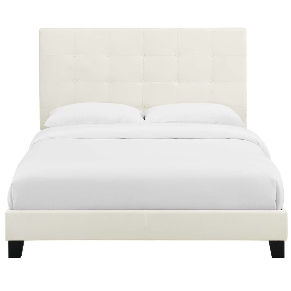 Melanie Tufted Button Upholstered Performance Velvet Full Platform Bed by Modway