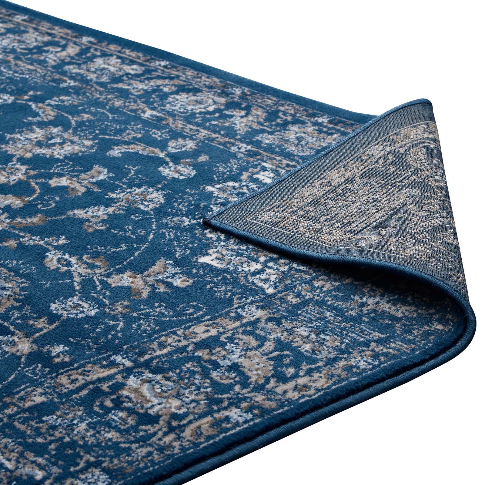 Lilja Distressed Vintage Medallion 5x8 Area Rug by Modway