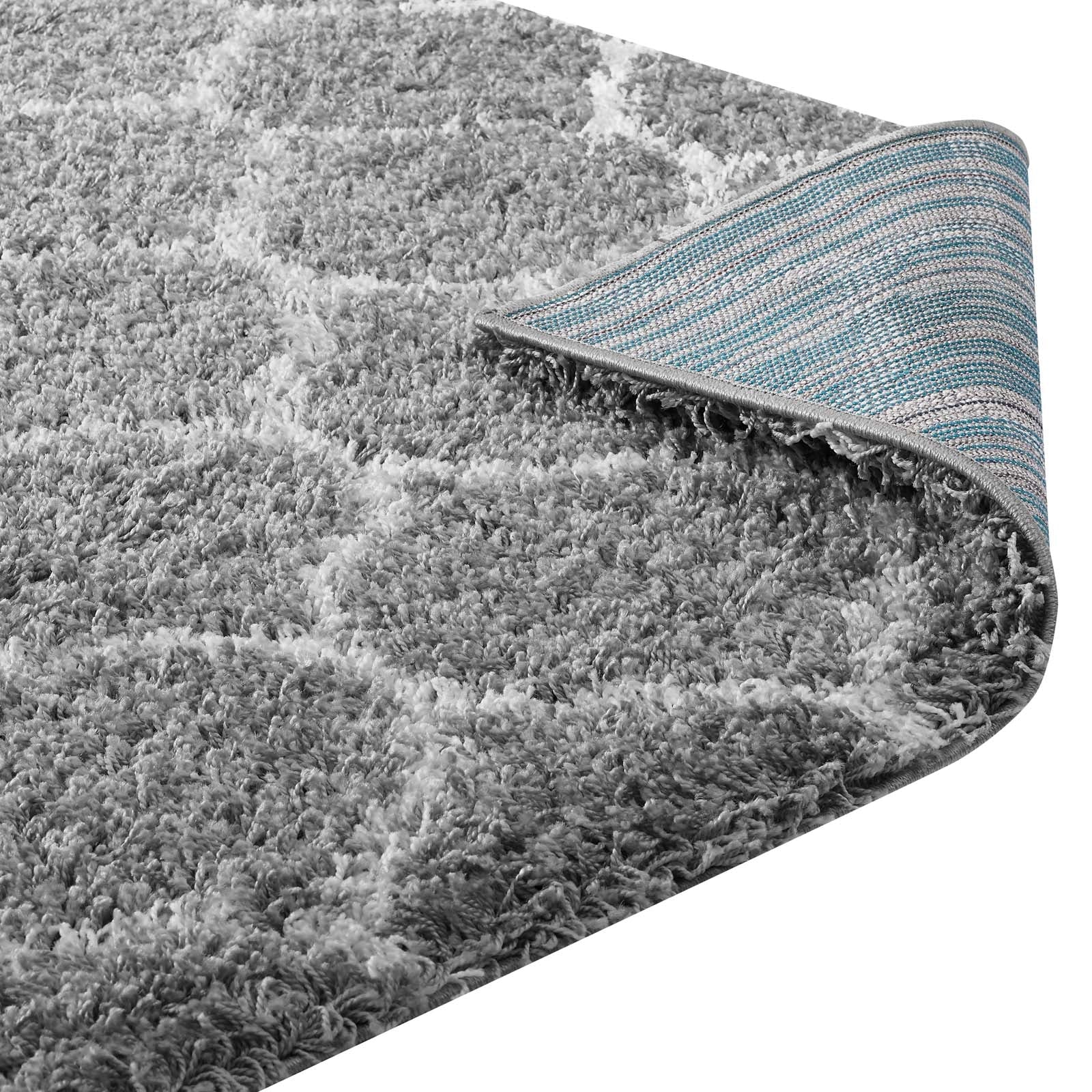 Solvea Moroccan Trellis 5x8 Shag Area Rug by Modway