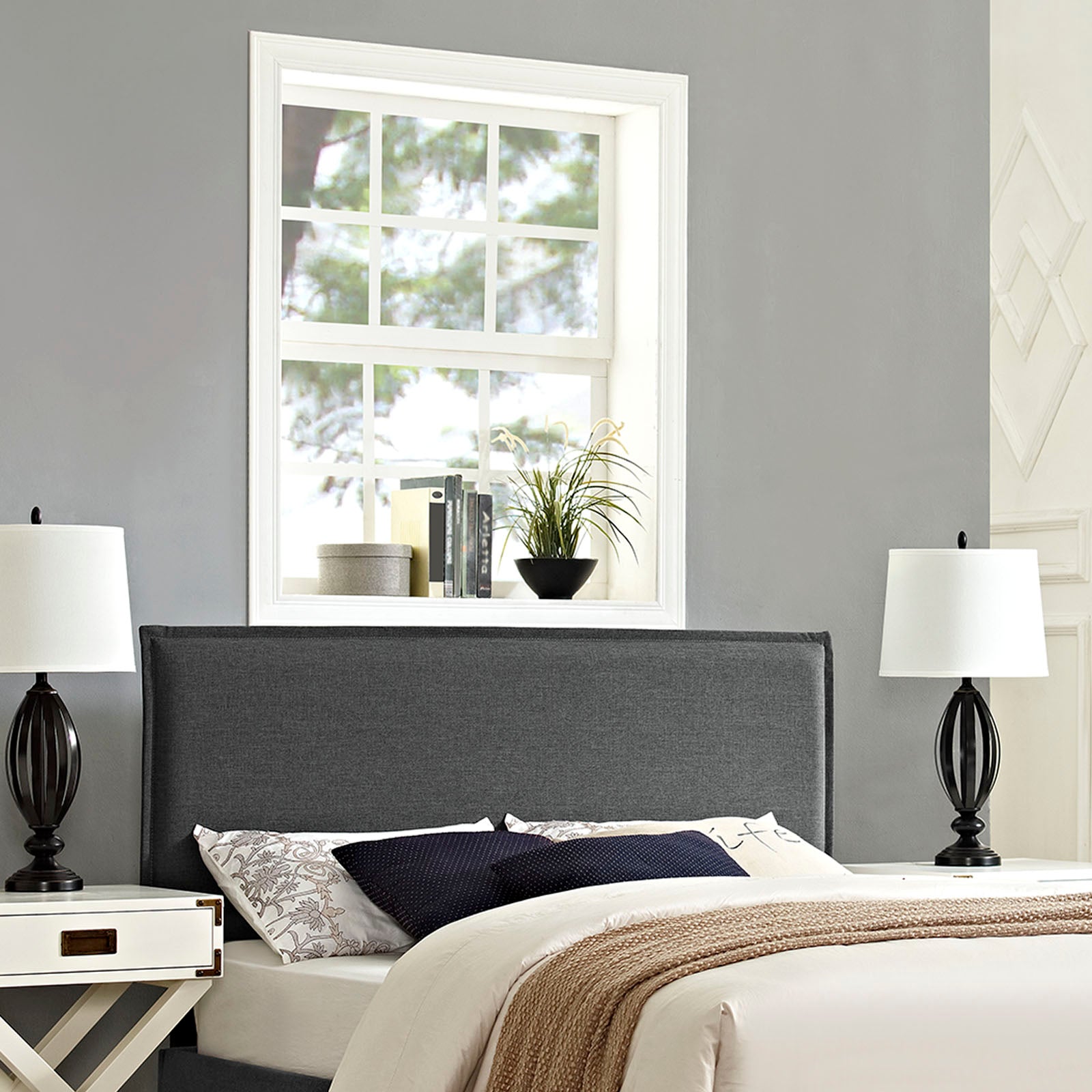 Camille Upholstered Fabric Full Headboard by Modway