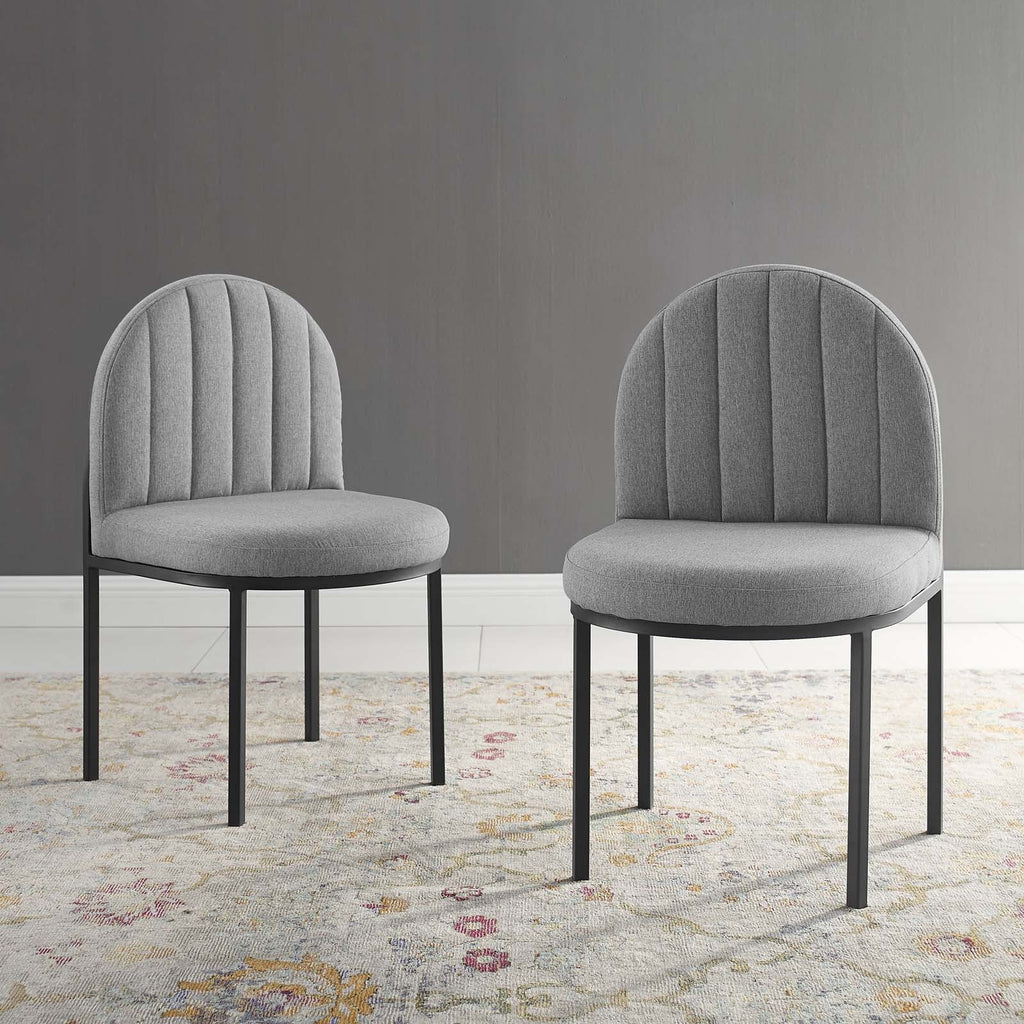 Isla Upholstered Fabric Dining Side Chair Set of 2 by Modway