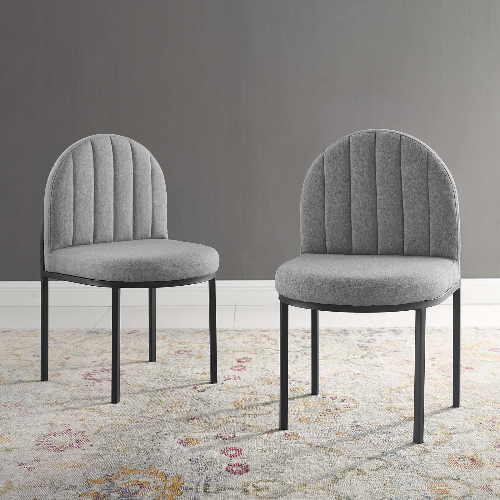 Isla Upholstered Fabric Dining Side Chair Set of 2 by Modway