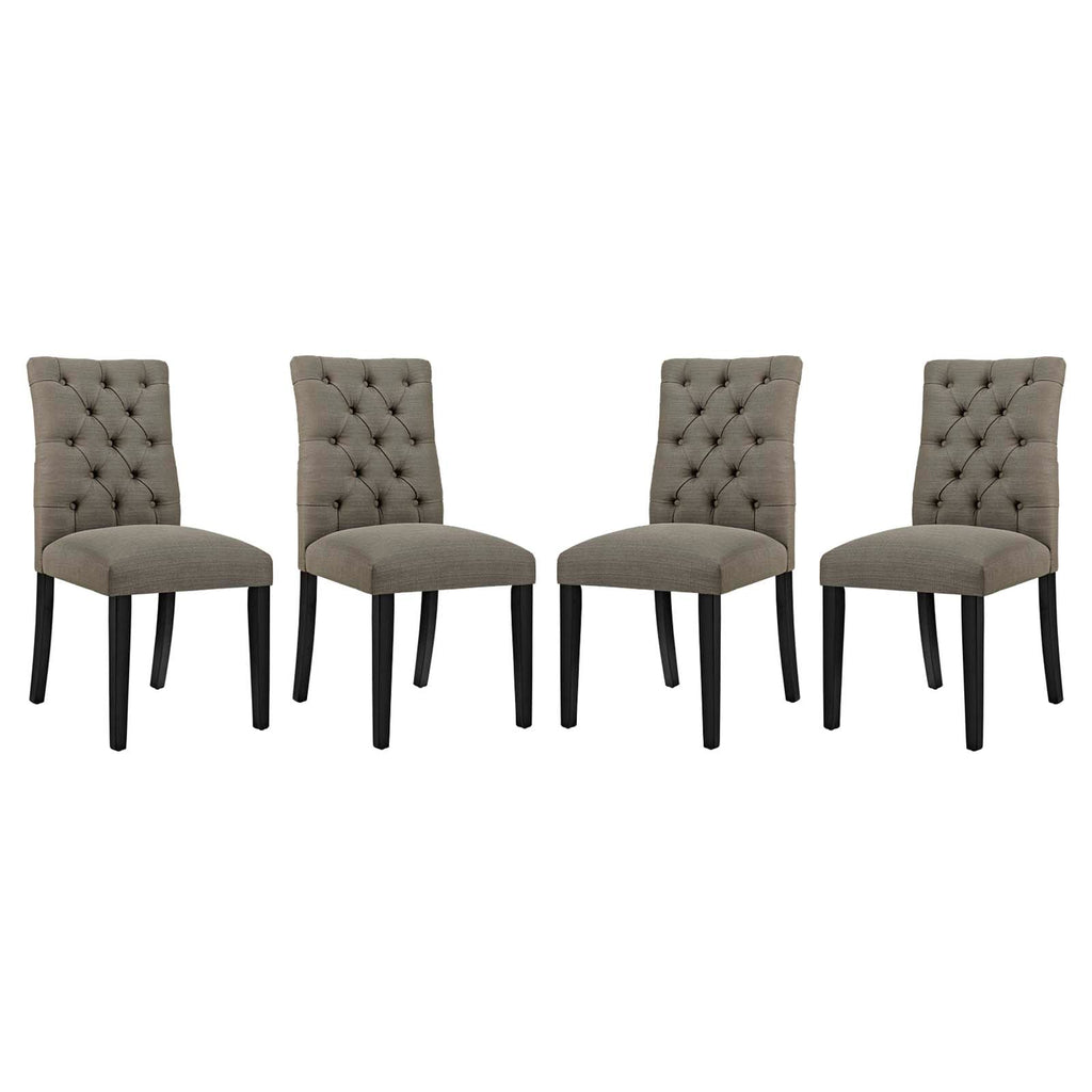 Duchess Fabric Dining Chair Set of 4 by Modway