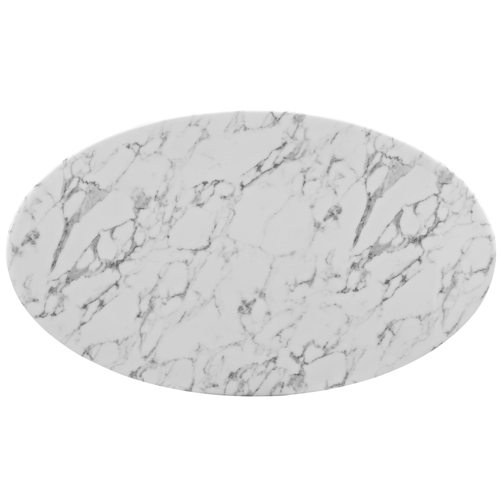 Lippa 54" Oval Faux Marble Dining Table by Modway