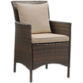 Conduit Outdoor Patio Wicker Rattan Dining Armchai