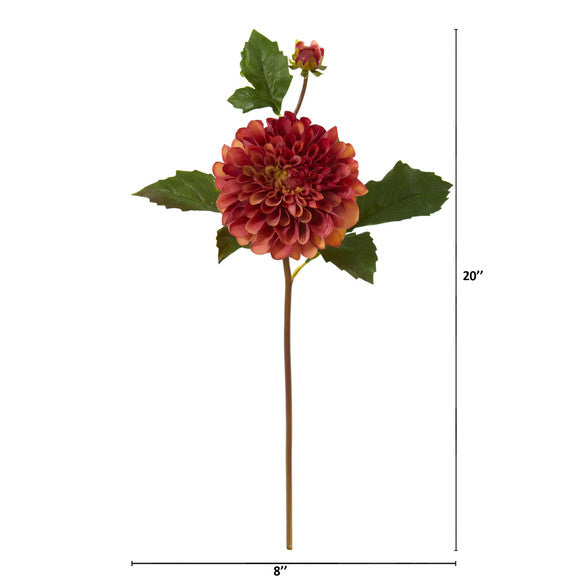 20" Dahlia Artificial Flower (Set of 6)