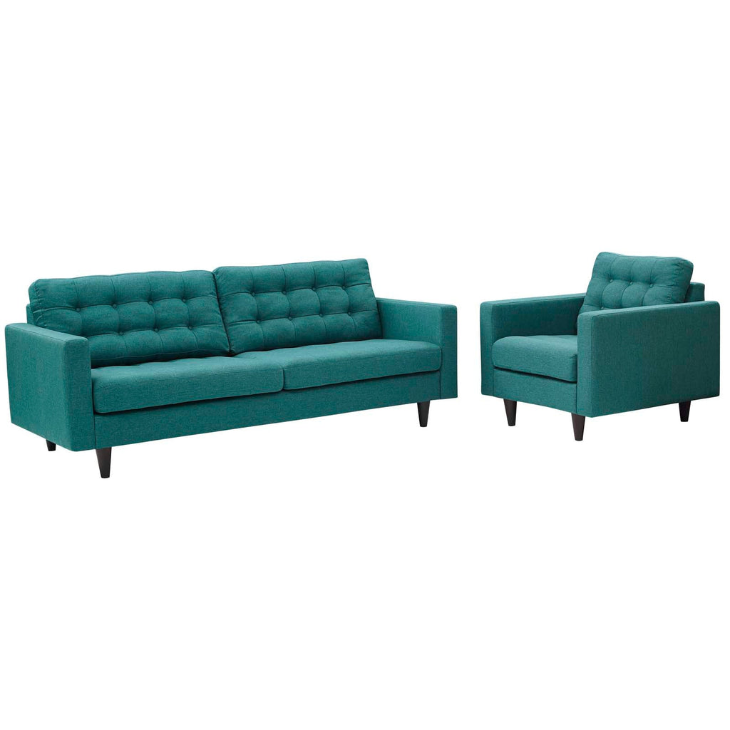 Empress Armchair and Sofa Set of 2 by Modway