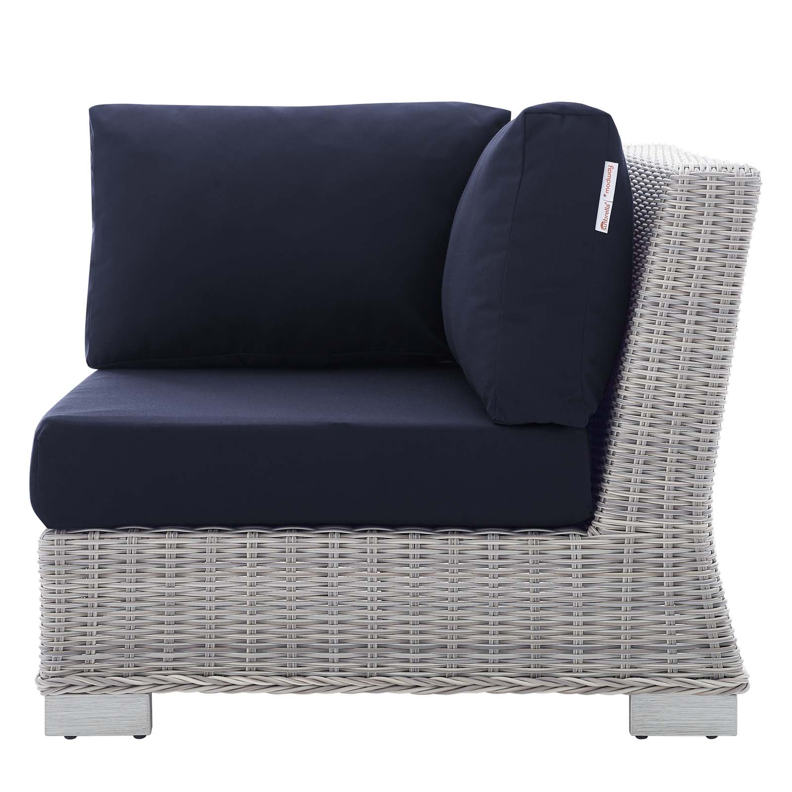 Conway Sunbrella¨ Outdoor Patio Wicker Rattan Corner Chair by Modway