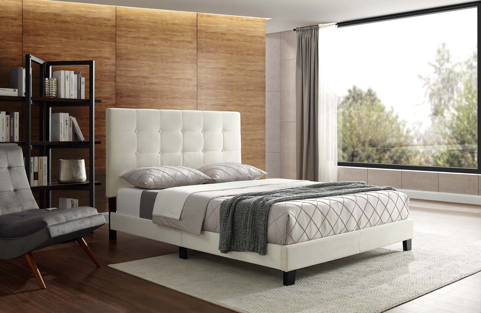 Melanie Tufted Button Upholstered Performance Velvet Queen Platform Bed by Modway