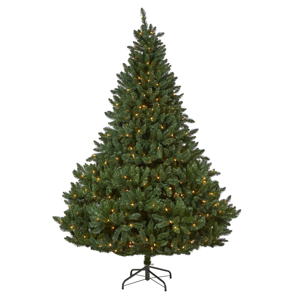 8' Northern Rocky Spruce Artificial Christmas Tree with 500 Clear Lights