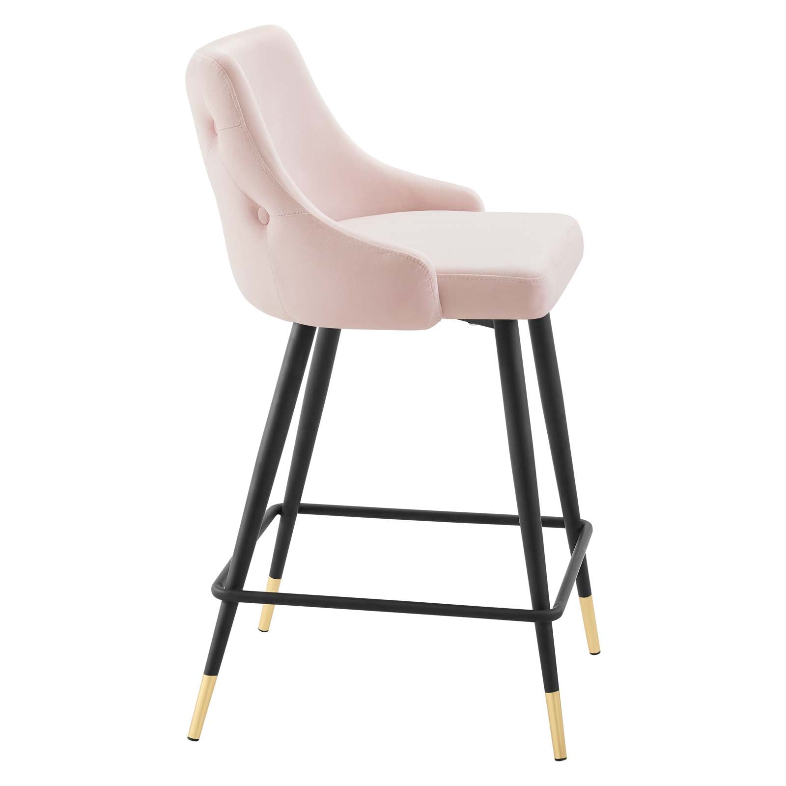 Adorn Performance Velvet Counter Stool Set of 2 by Modway