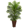 5' Kentia Palm Artificial Tree In Decorative Planter 5687 By Nearly Natural