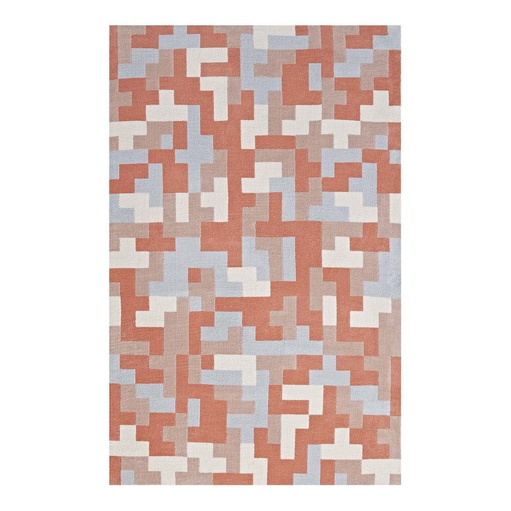 Andela Interlocking Block Mosaic 8x10 Area Rug by Modway
