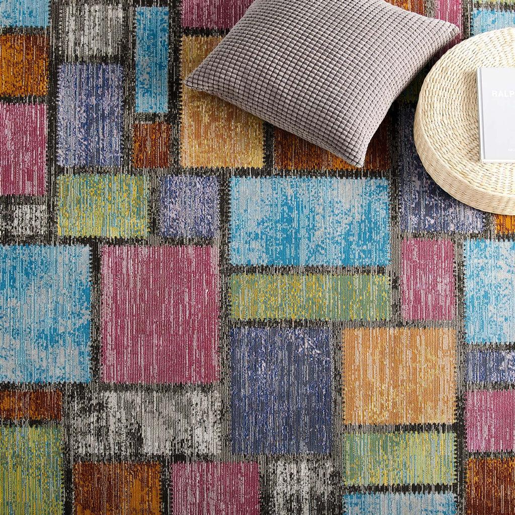Success Nyssa Abstract Geometric Mosaic 5x8 Area Rug by Modway