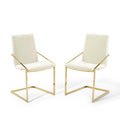 Pitch Performance Velvet Dining Armchair Set of 2 by Modway