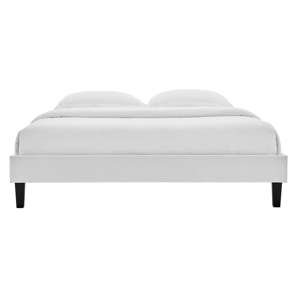 Reign Performance Velvet Full Platform Bed Frame by Modway