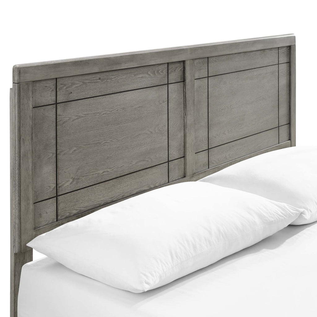 Marlee Wood Queen Platform Bed With Angular Frame by Modway