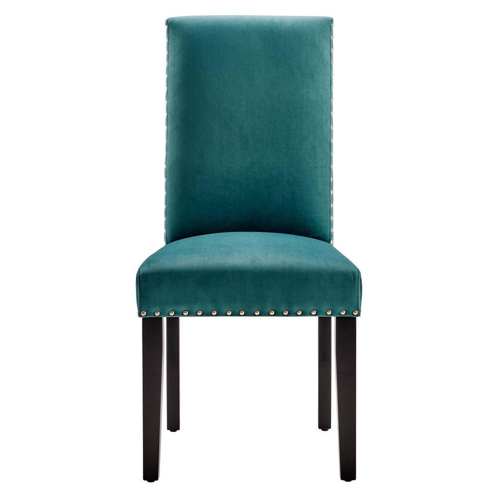 Parcel Performance Velvet Dining Side Chairs Set of 2 by Modway