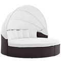 Quest Outdoor Patio Wicker Rattan Canopy Sectional Daybed by Modway