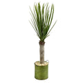 3' Yucca Artificial Tree in Green Tin Planter