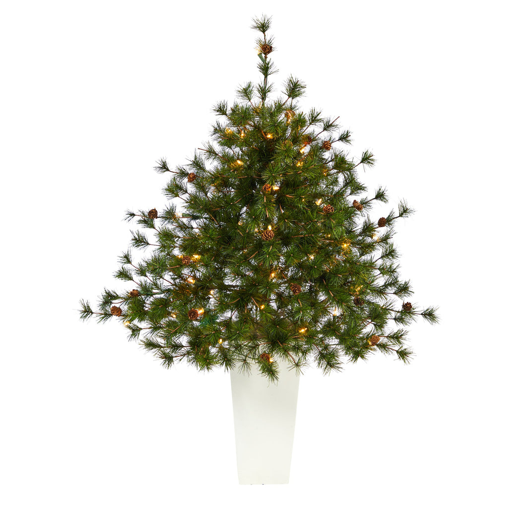 44' Colorado Mountain Pine Artificial Christmas Tree w/ 50 Clear Lights